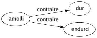 Contraire de Amolli : Dur Endurci 
