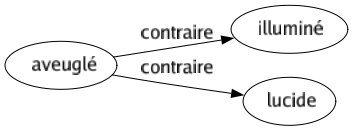 Contraire de Aveuglé : Illuminé Lucide 