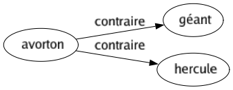 Contraire de Avorton : Géant Hercule 