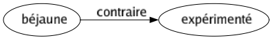 Contraire de Béjaune : Expérimenté 
