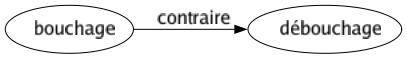 Contraire de Bouchage : Débouchage 