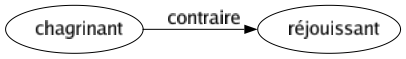 Contraire de Chagrinant : Réjouissant 
