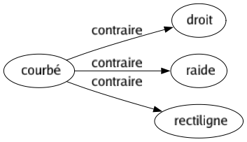 Contraire de Courbé : Droit Raide Rectiligne 