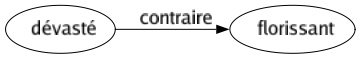 Contraire de Dévasté : Florissant 