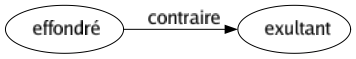 Contraire de Effondré : Exultant 