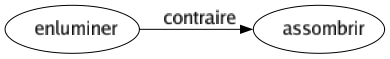 Contraire de Enluminer : Assombrir 