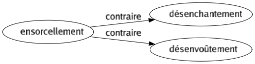 Contraire de Ensorcellement : Désenchantement Désenvoûtement 