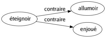 Contraire de Éteignoir : Allumoir Enjoué 