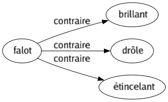 Contraire de Falot : Brillant Drôle Étincelant 