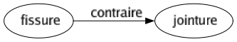 Contraire de Fissure : Jointure 