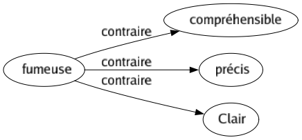 Contraire de Fumeuse : Compréhensible Précis Clair 