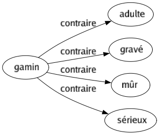 Contraire de Gamin : Adulte Gravé Mûr Sérieux 