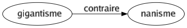 Contraire de Gigantisme : Nanisme 