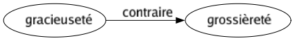 Contraire de Gracieuseté : Grossièreté 