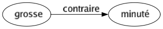 Contraire de Grosse : Minuté 