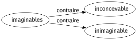 Contraire de Imaginables : Inconcevable Inimaginable 
