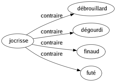 Contraire de Jocrisse : Débrouillard Dégourdi Finaud Futé 