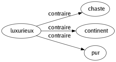 Contraire de Luxurieux : Chaste Continent Pur 