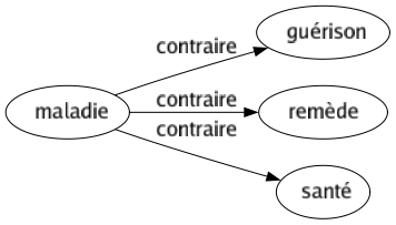Contraire de Maladie : Guérison Remède Santé 