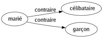 Contraire de Marié : Célibataire Garçon 