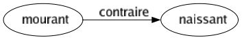 Contraire de Mourant : Naissant 