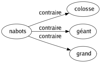 Contraire de Nabots : Colosse Géant Grand 