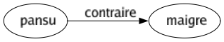 Contraire de Pansu : Maigre 