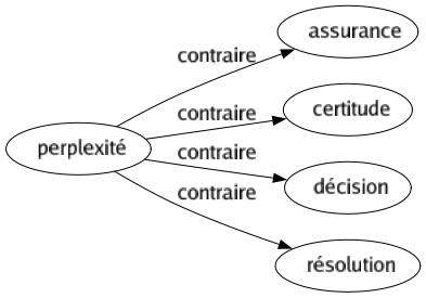 Contraire de Perplexité : Assurance Certitude Décision Résolution 