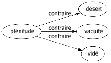 Contraire de Plénitude : Désert Vacuité Vidé 