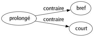 Contraire de Prolongé : Bref Court 