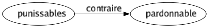 Contraire de Punissables : Pardonnable 