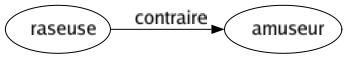Contraire de Raseuse : Amuseur 