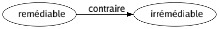 Contraire de Remédiable : Irrémédiable 