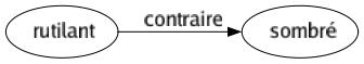 Contraire de Rutilant : Sombré 