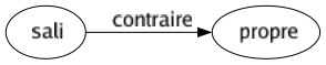 Contraire de Sali : Propre 