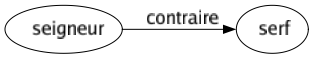 Contraire de Seigneur : Serf 