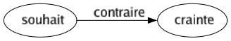 Contraire de Souhait : Crainte 