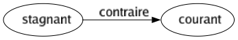 Contraire de Stagnant : Courant 