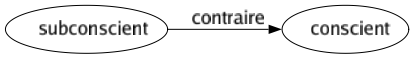 Contraire de Subconscient : Conscient 