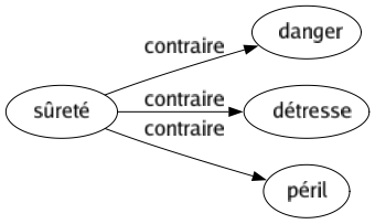 Contraire de Sûreté : Danger Détresse Péril 