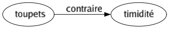 Contraire de Toupets : Timidité 
