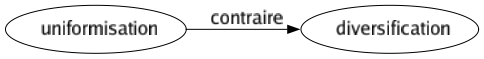 Contraire de Uniformisation : Diversification 