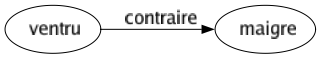 Contraire de Ventru : Maigre 