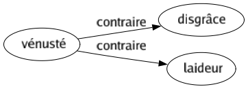 Contraire de Vénusté : Disgrâce Laideur 