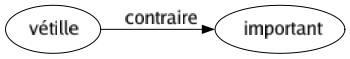 Contraire de Vétille : Important 