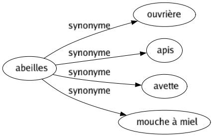 Synonyme de Abeilles : Ouvrière Apis Avette Mouche à miel 