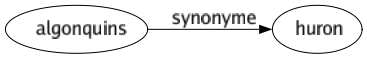 Synonyme de Algonquins : Huron 