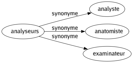 Synonyme de Analyseurs : Analyste Anatomiste Examinateur 