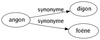 Synonyme de Angon : Digon Foëne 