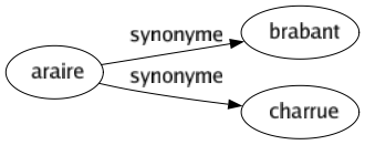 Synonyme de Araire : Brabant Charrue 